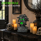 12" Animated Medusa Bust Statue