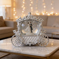7.7“ LED Wedding Couple Carriage Glitter Water Lantern