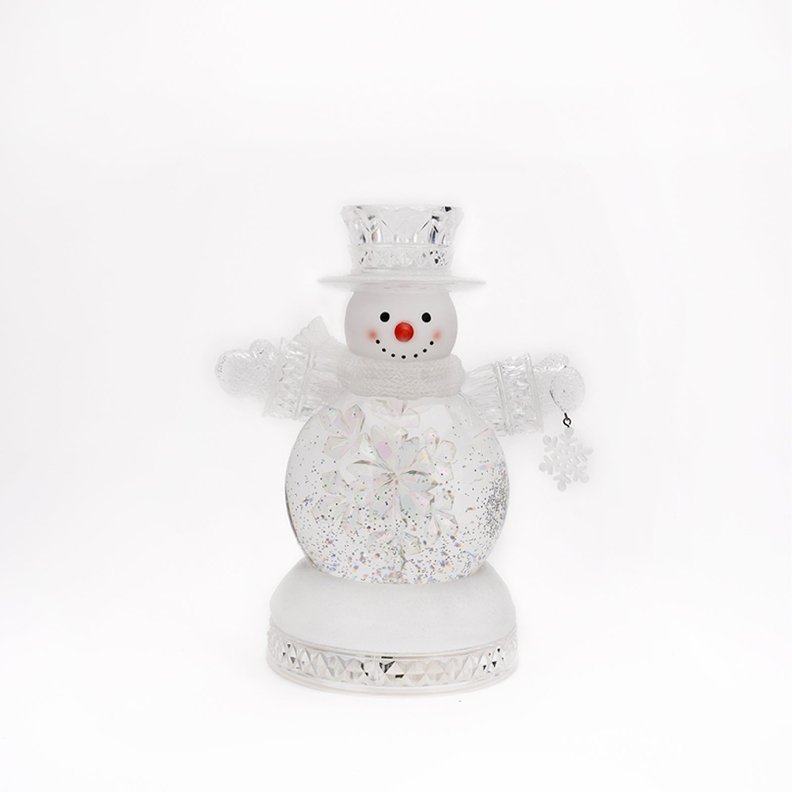 9.75" Snowman Snow Globe with LED Light