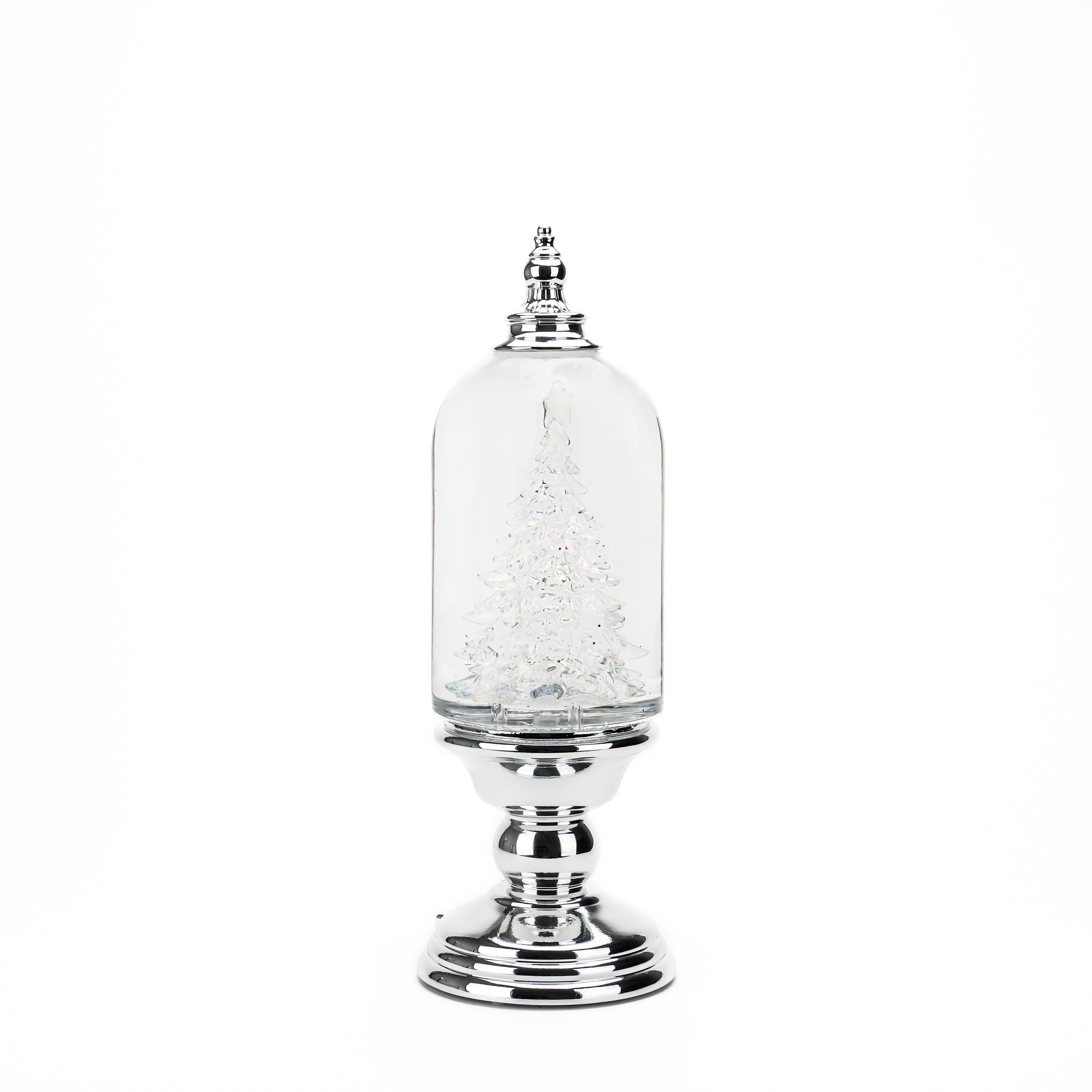 12“  Crystal Clear Glass Christmas Snow Globe Dome