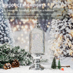 12“  Crystal Clear Glass Christmas Snow Globe Dome