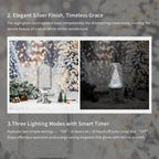 12“  Crystal Clear Glass Christmas Snow Globe Dome