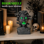 12" Animated Medusa Bust Statue