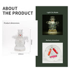 9.75" Snowman Snow Globe with LED Light
