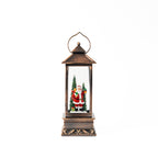 11.5” Christmas Snow Globe Lantern with Santa Claus