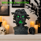 12" Animated Medusa Bust Statue