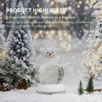 9.75" Snowman Snow Globe with LED Light