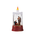 8.26" Nativity Scene Snow Globe Candle
