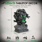 12" Animated Medusa Bust Statue