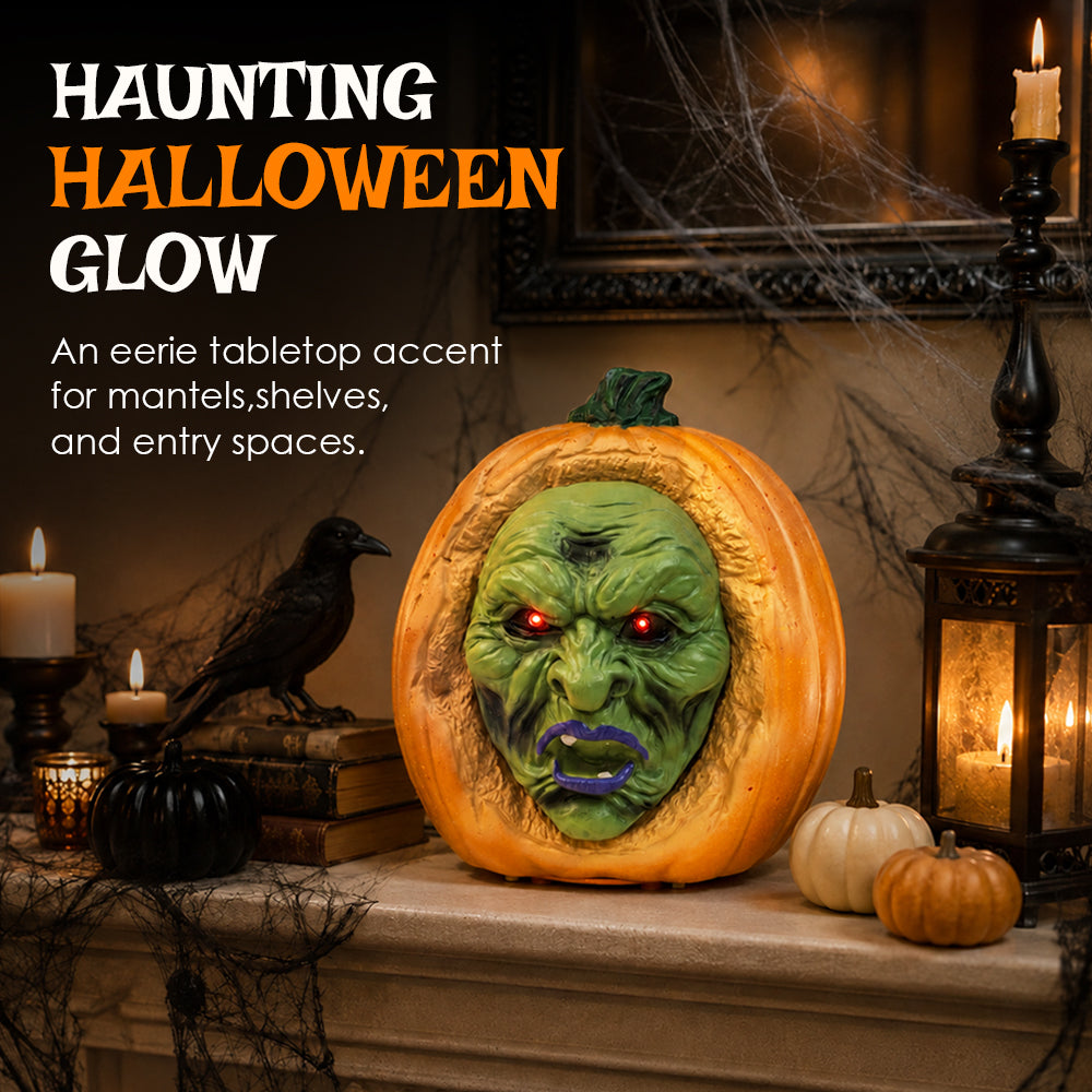 12“ Whispering Gourdon Halloween Animated Pumpkin