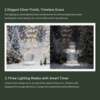 9.75" Snowman Snow Globe with LED Light