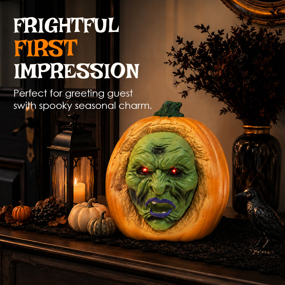 12“ Whispering Gourdon Halloween Animated Pumpkin