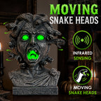 12" Animated Medusa Bust Statue