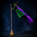11.5 Ft Animated Hovering Witch Animatronics