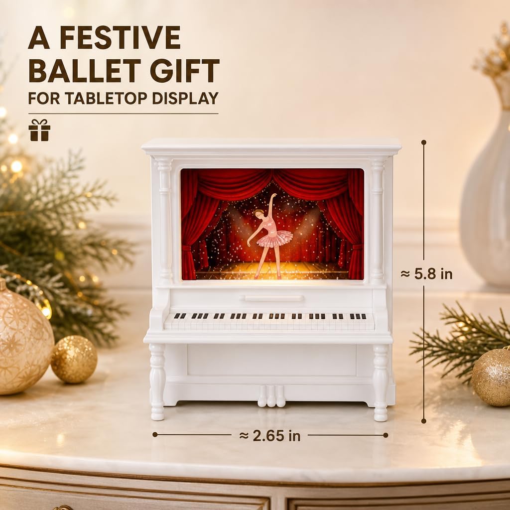 Ballerina snow globe makes a festive ballet gift for tabletop display