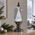 12"  Crystal Clear Glass Christmas Snow Globe Dome