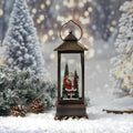 11.5” Christmas Snow Globe Lantern with Santa Claus