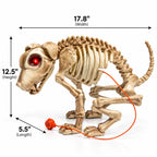 Animated Halloween skeleton dog